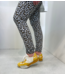 10DAYS Broek cropped jogger leopard light grey melee