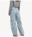 Broek blauwe denim cargo jeans wild & free - light blue