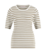 Studio Anneloes T-Shirt Luna ssl stripe pullover offwhite/clay