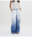 My Essential Wardrobe Broek  MaloMW 143 wide Y blue dip dye