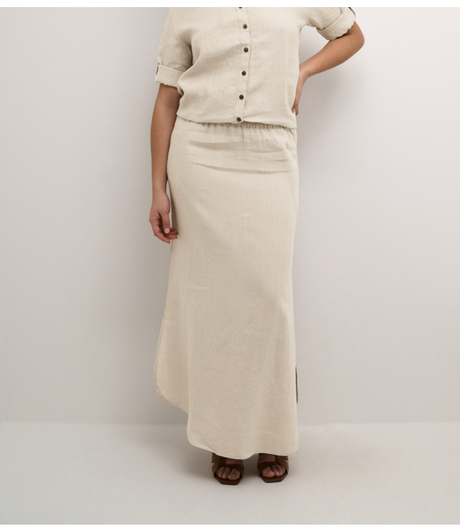 Cream Rok CRBellis CRBellis Maxi Skirt crispy sand