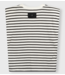 10DAYS Top padded proud tee stripes ecru, black