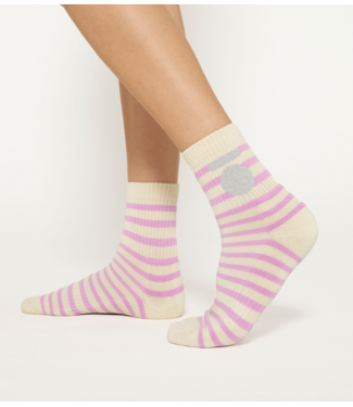 10DAYS Sokken short socks stripes light safari, violet