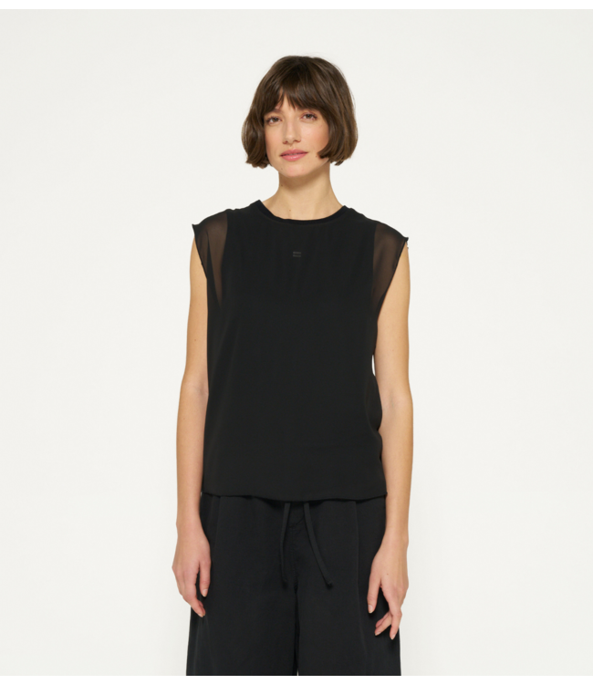 10DAYS Top double layer top black