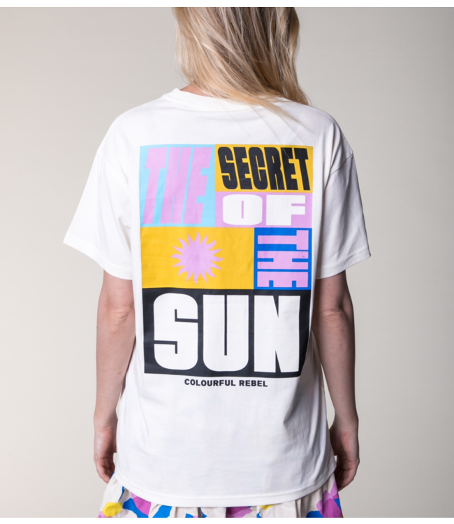 Colourful Rebel T-shirt secret sun loosefit tee standard white