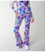 Colourful Rebel Broek big flower mesh extra flare pants