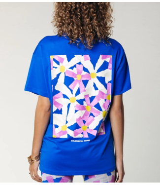 Colourful Rebel T-shirt flowers square boxy tee