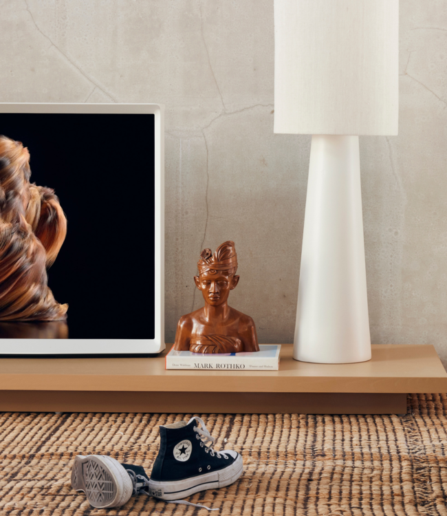 HKLIVING Lampenvoet cone floor lamp base xl cream