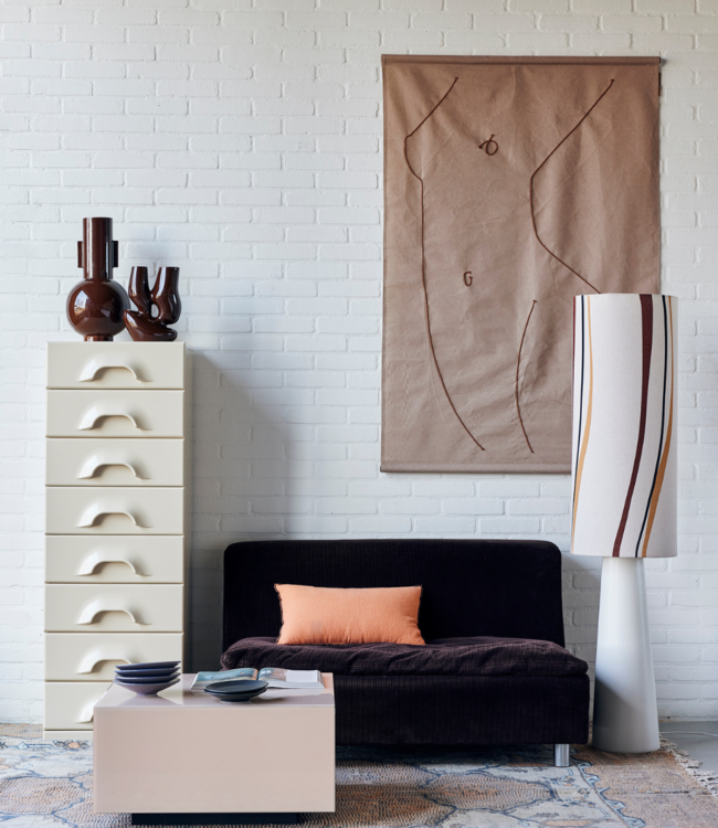 HKLIVING Lampenvoet cone floor lamp base xl cream