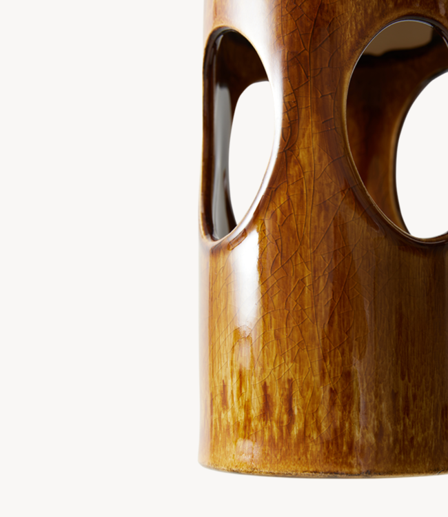 HKLIVING Hanglamp Ceramic pendant lamp Rosewood