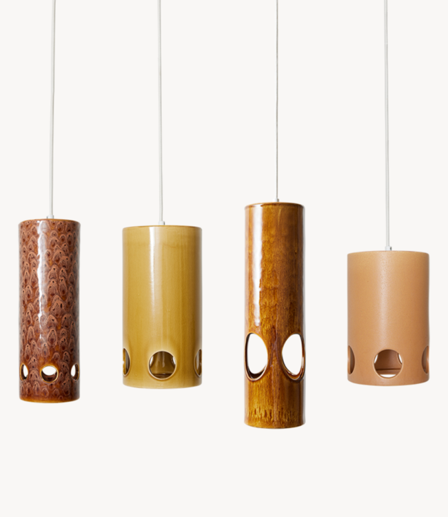 HKLIVING Hanglamp Ceramic pendant lamp Rosewood