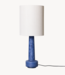 HKliving Lampenvoet retro stoneware lamp base blue