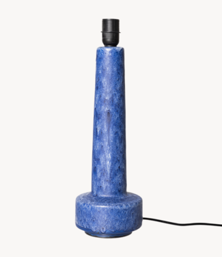 HKliving Lampenvoet retro stoneware lamp base blue