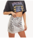 Rok glamour glitter silver mini skirt