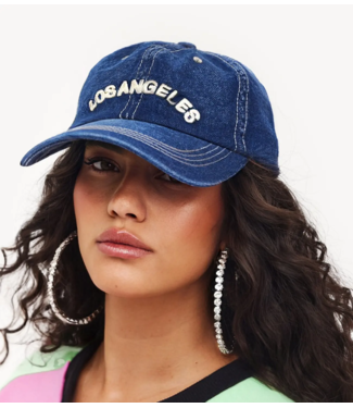 Pet feeling it all over blue denim cap