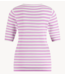 Studio Anneloes Top Luna ssl stripe pullover offwhite, lila pink