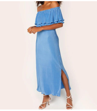 Freebird Jurk  bonne dress soft blue