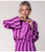 Colourful Rebel Kimono Tia Stripes Kimono Sleeve Blouse purple