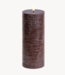 Uyuni lighting Stompkaars LED pillar melted candle, brown, Rustic, 7,8x20 cm