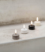 Uyuni lighting Theelicht LED tealight 400~ batt incl, Plain black wax, Smooth, 4x2,1 cm