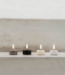 Uyuni lighting Theelicht LED tealight 400~ batt incl, Plain black wax, Smooth, 4x2,1 cm