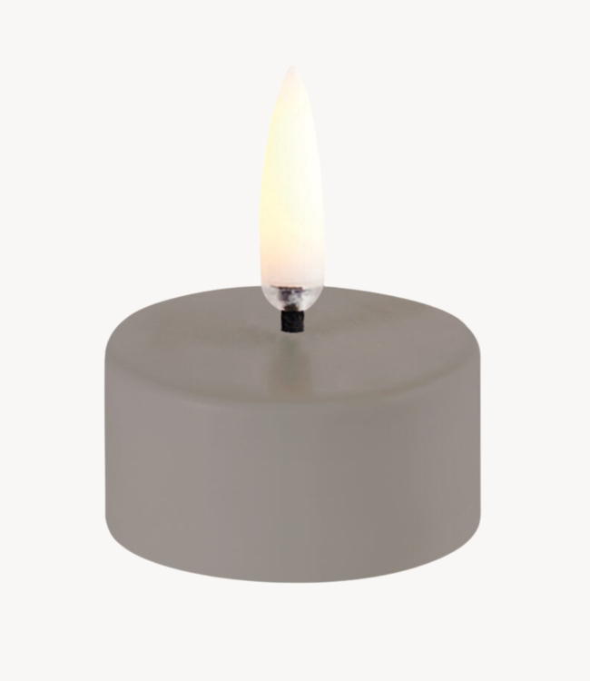 Uyuni lighting Theelicht LED tealight 400~ battery incl., Sandstone plain, 3,9x2,1 cm