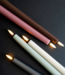 Uyuni lighting Dinerkaars LED taper candle, Brown, Smooth, 2- pack, 2,3x25 cm