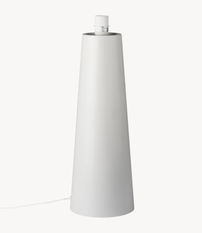 HKLIVING Lampenvoet cone base L matt light grey