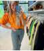 Copenhagen Muse Blouse CMBaloon shirt flame orange