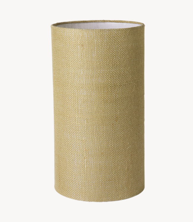 HKliving Lampenkap jute cylinder lamp shade jade green