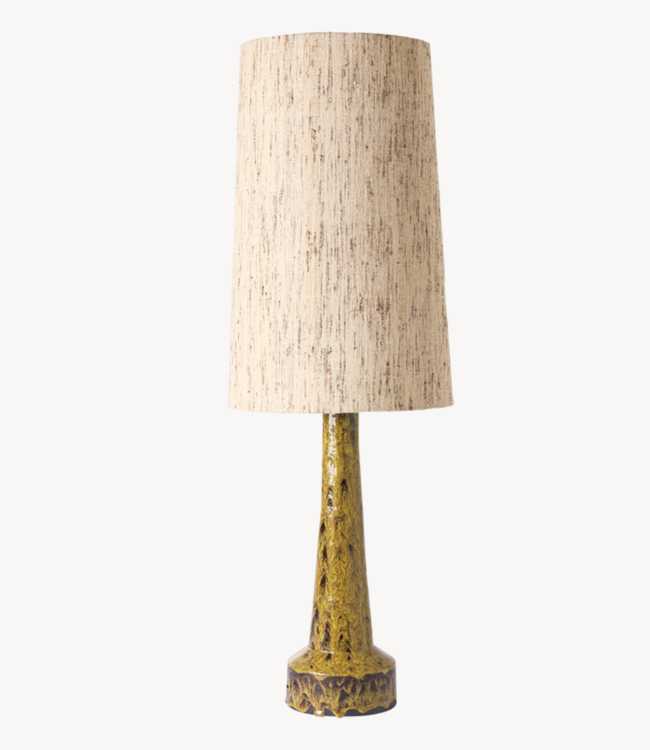HKLIVING Lampenvoet retro stoneware lamp base mustard