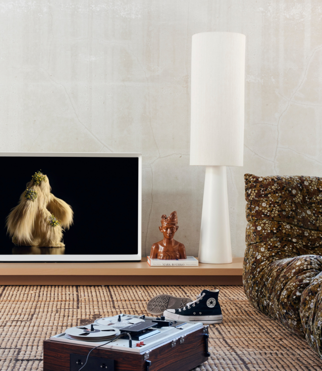 HKLIVING Lampenkap cylinder lamp shade natural XL