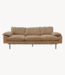 HKLIVING Bank retro 3 seats corduroy Brown