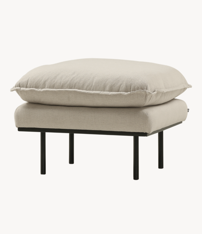 HKLIVING Hocker retro sofa: hocker, cosy, beige