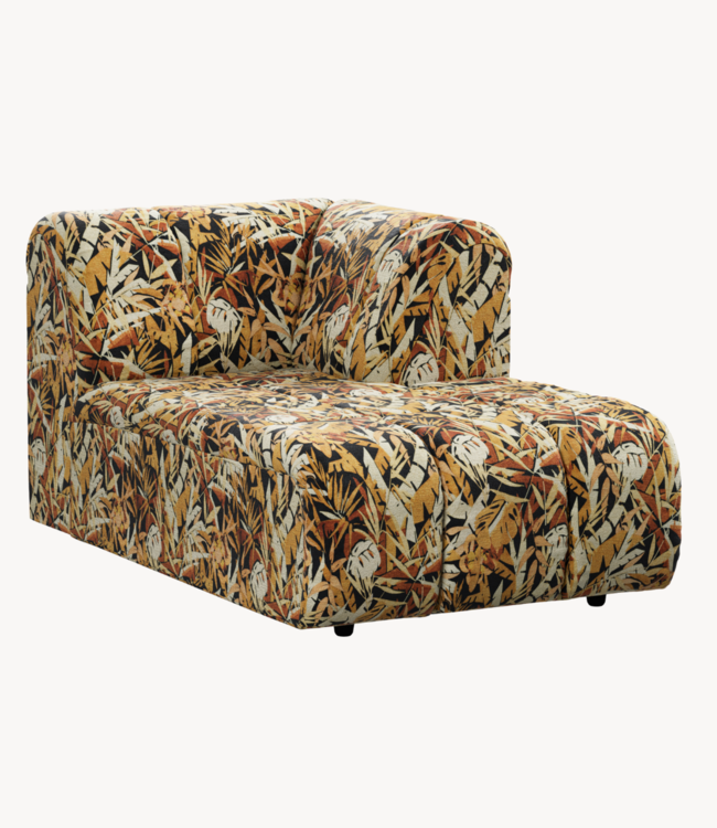 HKLIVING Bank Wave couch: element right divan, printed hollywood special