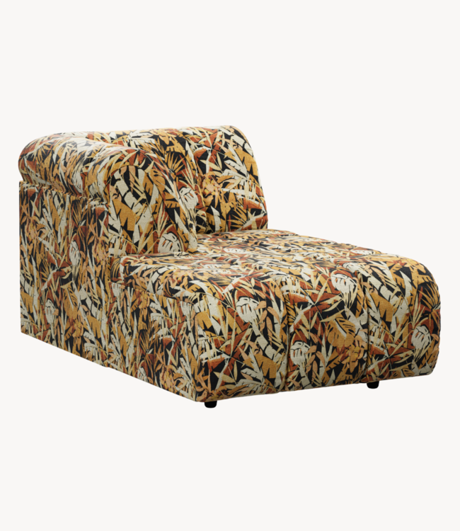 HKLIVING Bank Wave couch: element left divan, printed hollywood special