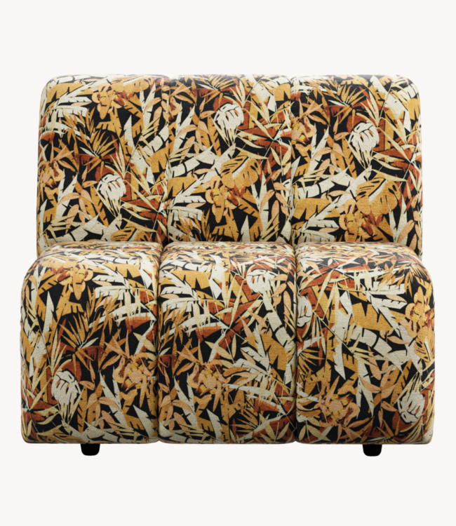 HKLIVING Bank Wave couch: element middle, printed hollywood special