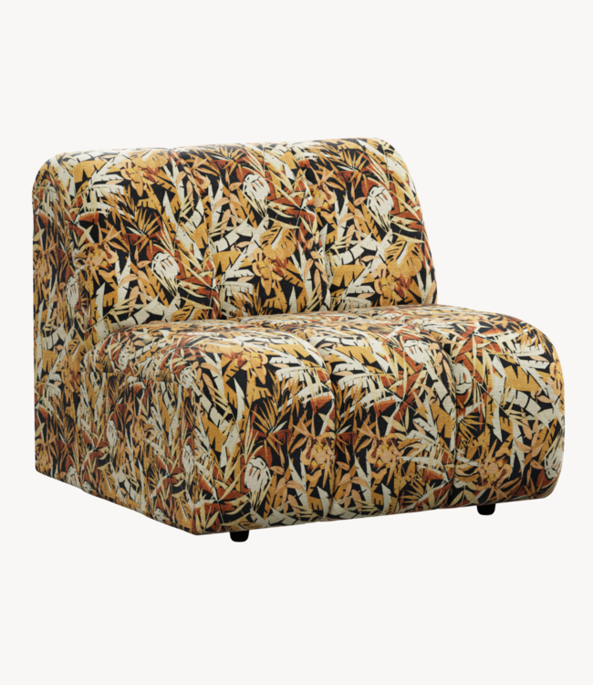 HKLIVING Bank Wave couch: element middle, printed hollywood special