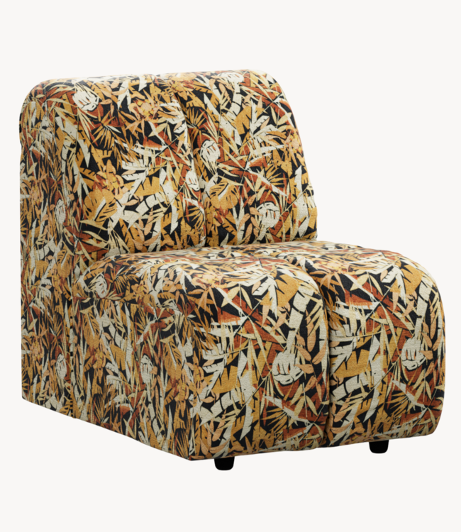 HKLIVING Bank Wave couch: element middle small, printed hollywood special