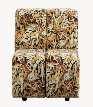 HKLIVING Bank Wave couch: element middle small, printed hollywood special