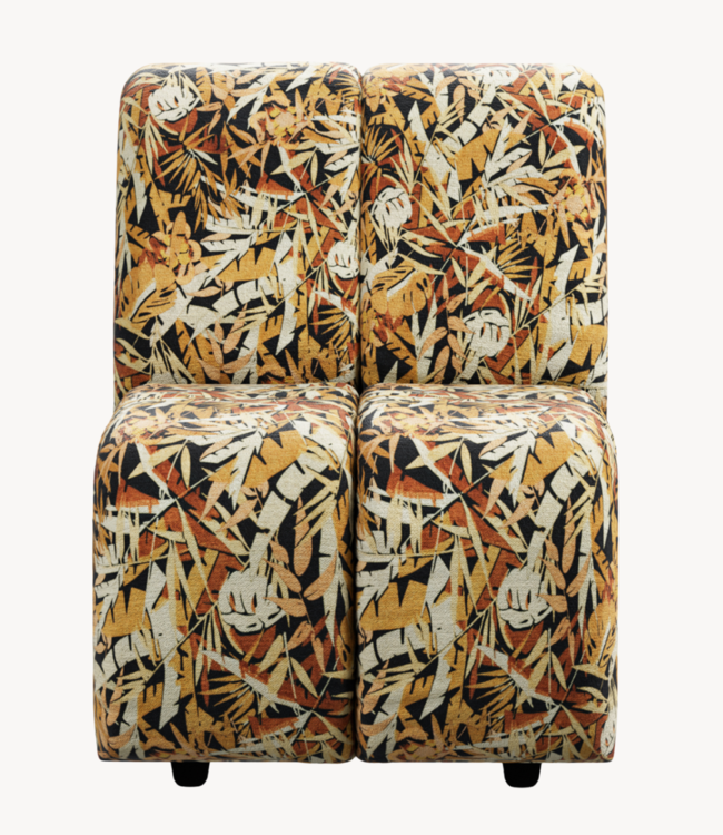 HKLIVING Bank Wave couch: element middle small, printed hollywood special