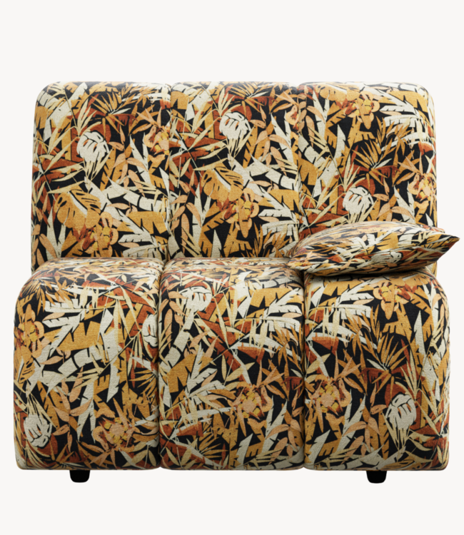 HKLIVING Bank Wave couch: element right low arm, printed hollywood special