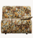 HKLIVING Bank Wave couch: element right low arm, printed hollywood special