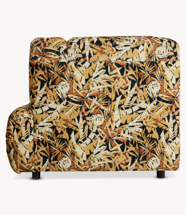 HKLIVING Bank Wave couch: element right high arm, printed hollywood special
