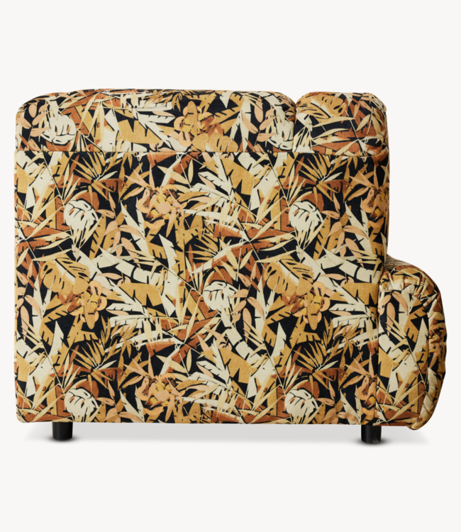 HKLIVING Bank Wave couch: element left high arm, printed hollywood special
