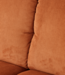 HKLIVING Bank Wave couch: element right divan, corduroy rib, dusty orange