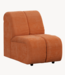 HKLIVING Bank Wave couch: element middle small, corduroy rib, dusty orange