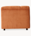 HKLIVING Bank Wave couch: element corner, corduroy rib, dusty orange