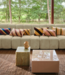 HKLIVING Bank Wave couch: element middle, corduroy rib, olive