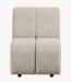 HKLIVING Bank Wave couch: element middle small, boucle cream